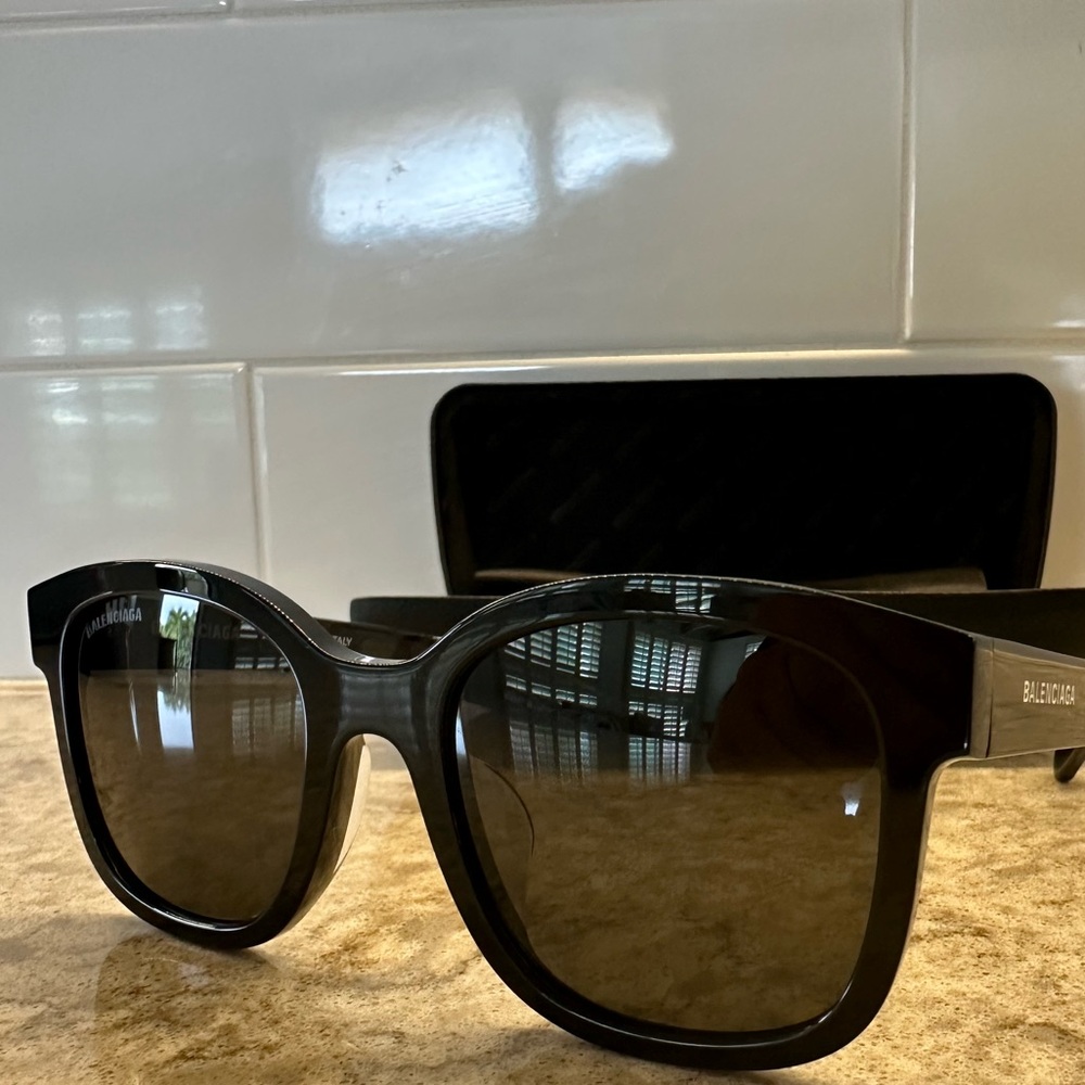 Balenciaga Black Alternative Fit Sunglasses